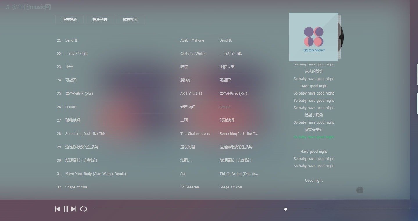 PHP在线音乐分享网站源码 支持上传分享点播