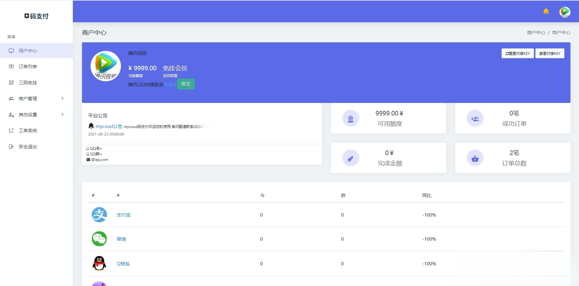 三合一免签个人支付系统源码 PHP开源