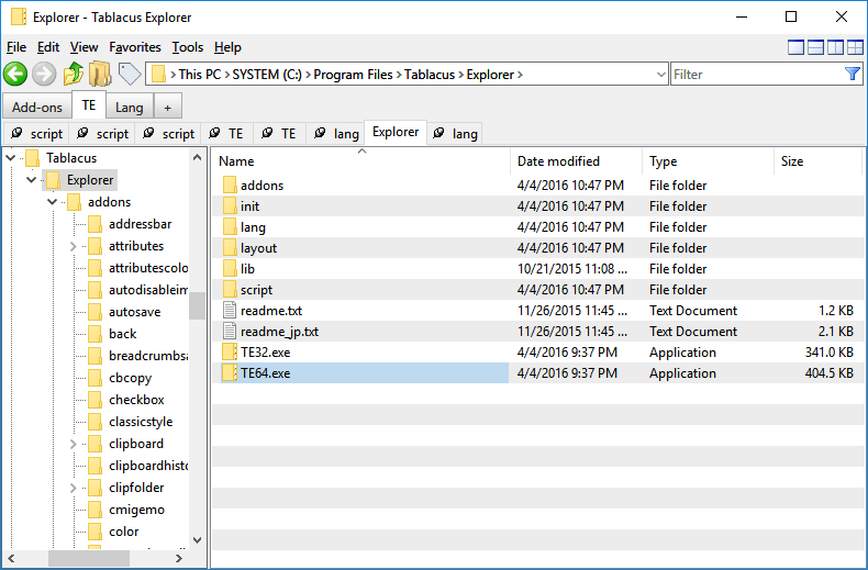 【PC软件】Tablacus Explorer (标签文件管理器) v25.12.31