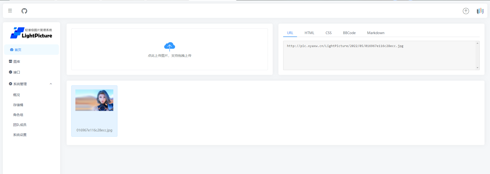 LightPicture图床系统源码 PHP开发多存储支持 图片