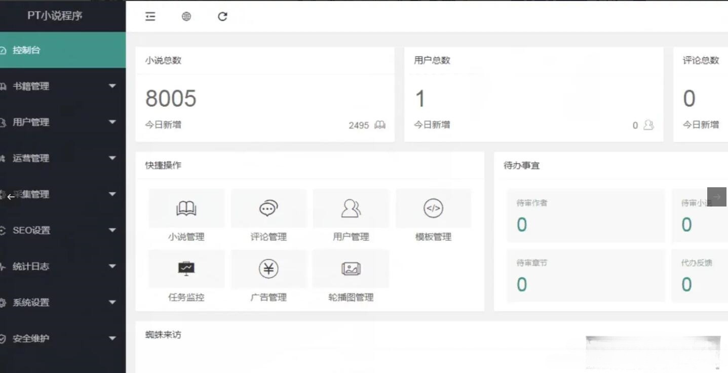 PT小说站PHP源码 集成采集+会员系统+付费功能