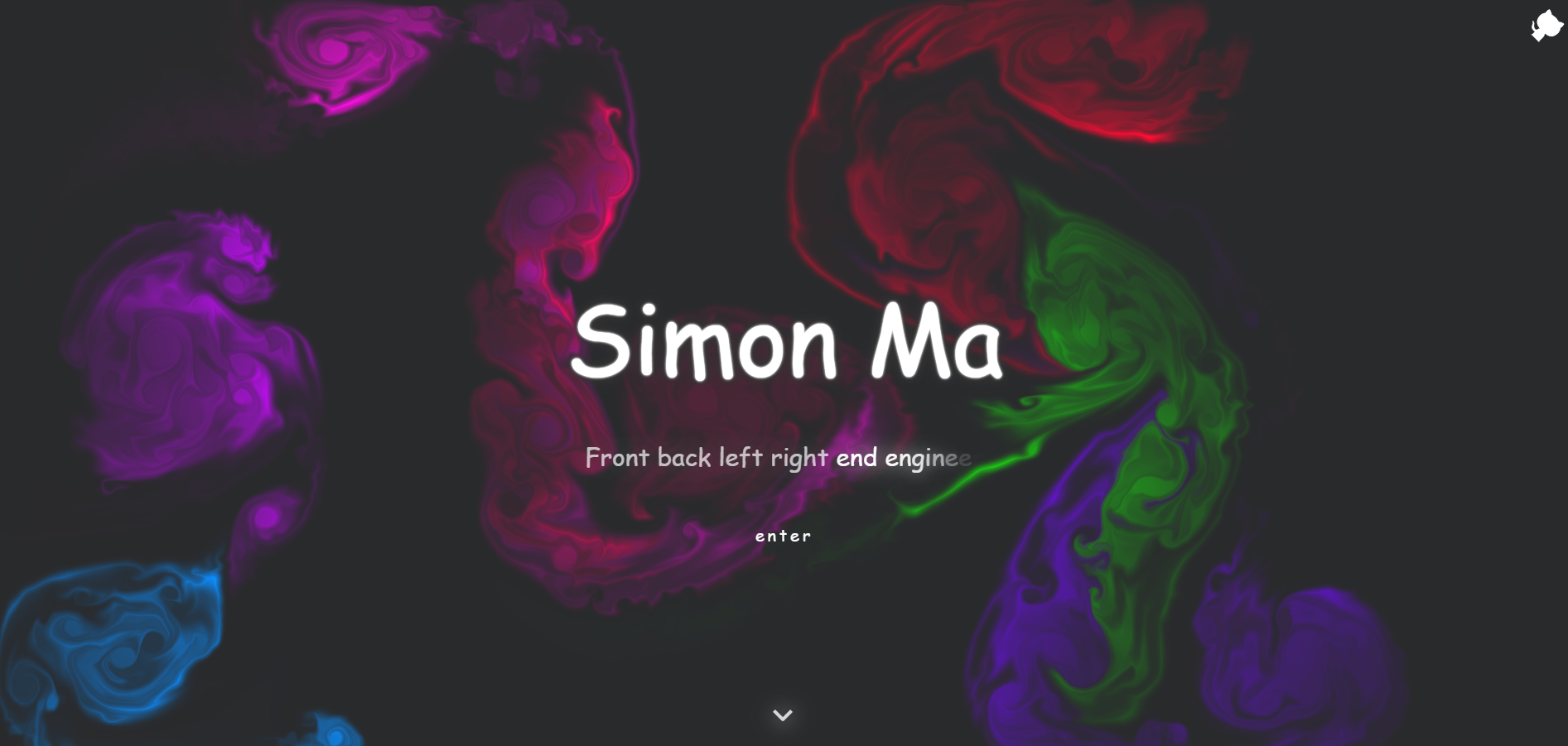 炫彩流光下拉翻页H5引导页源码