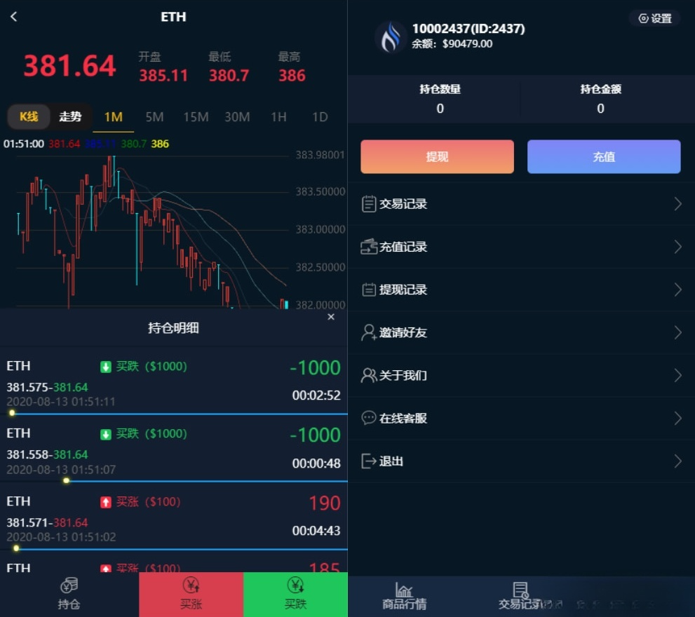 汇汇通微盘USDT支付二次开发源码 PHP全量数据K线多语言