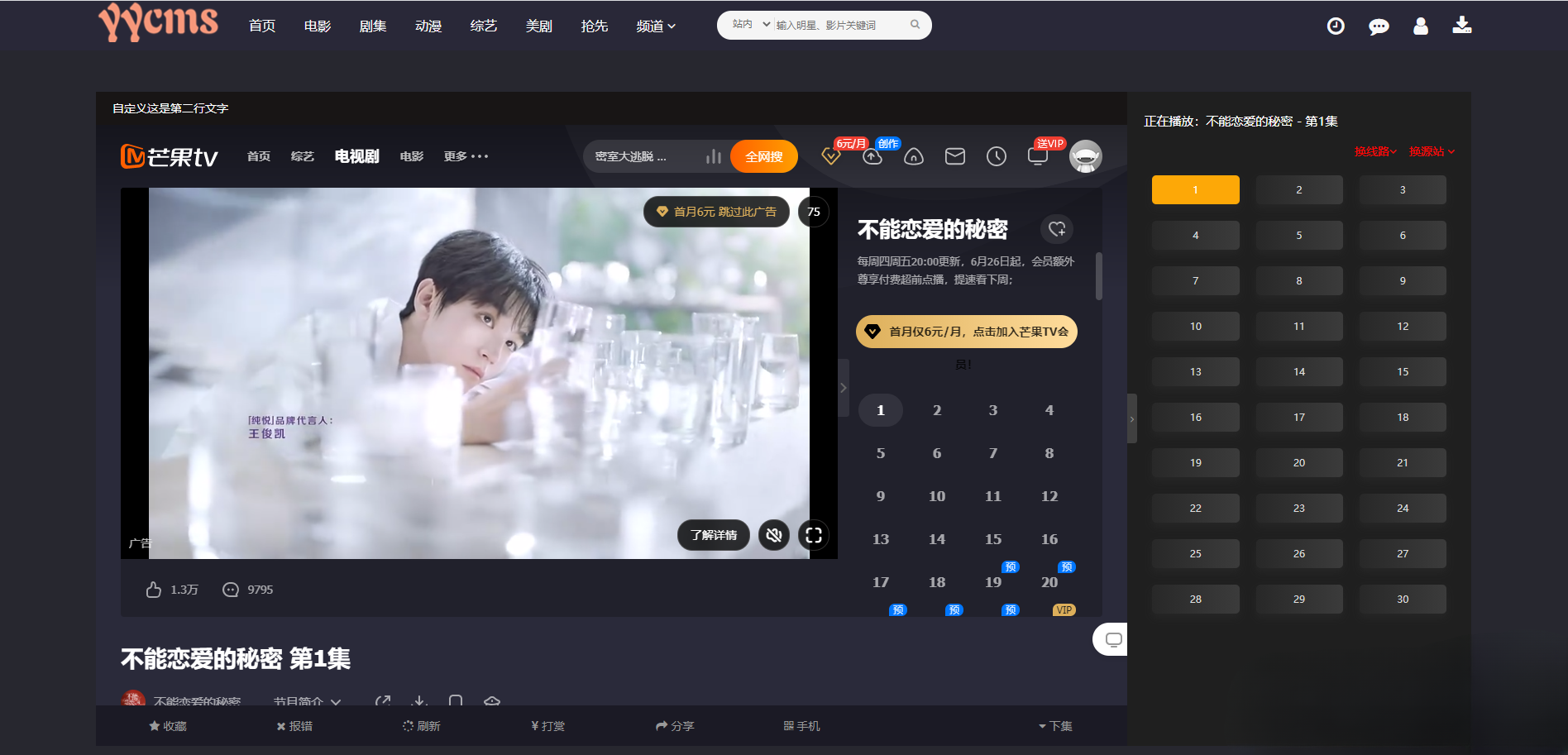 YYCMS5.0影视系统源码 全开源自动采集 解析接口 图片