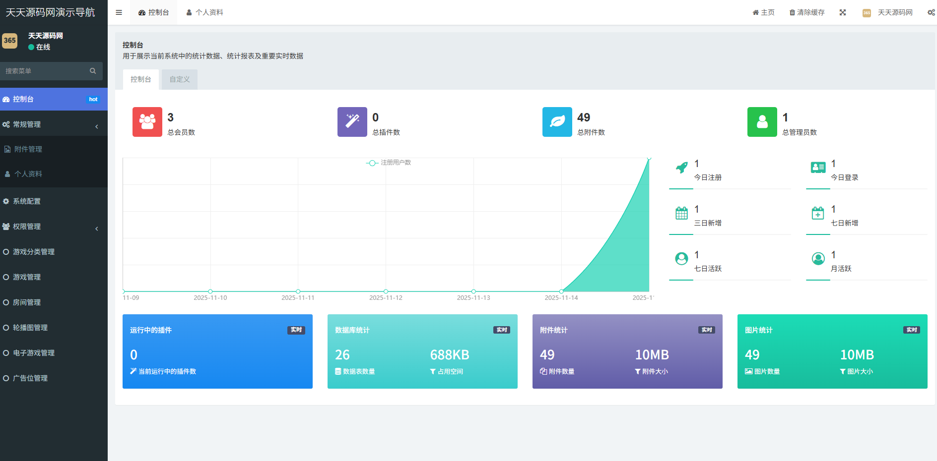 游戏在线试玩导航系统源码 支持分类管理 快速搭建试玩平台 附带教程