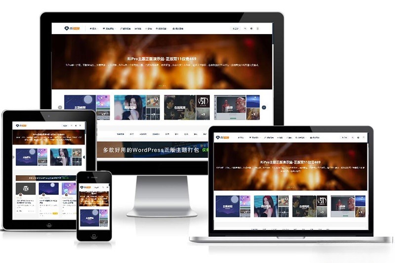 RiPro虚拟资源主题V89开心版 免授权PHP+HTML模板