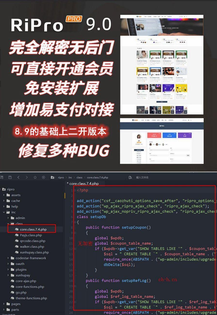 RiPro9.0 全解密无后门WordPress付费阅读主题
