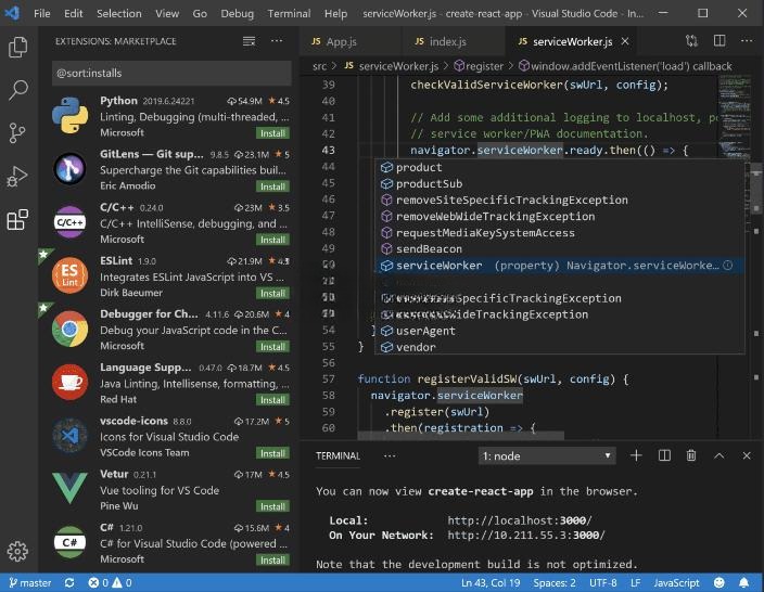 Visual Studio Code 源码 微软开发 TypeScript 代码编辑器