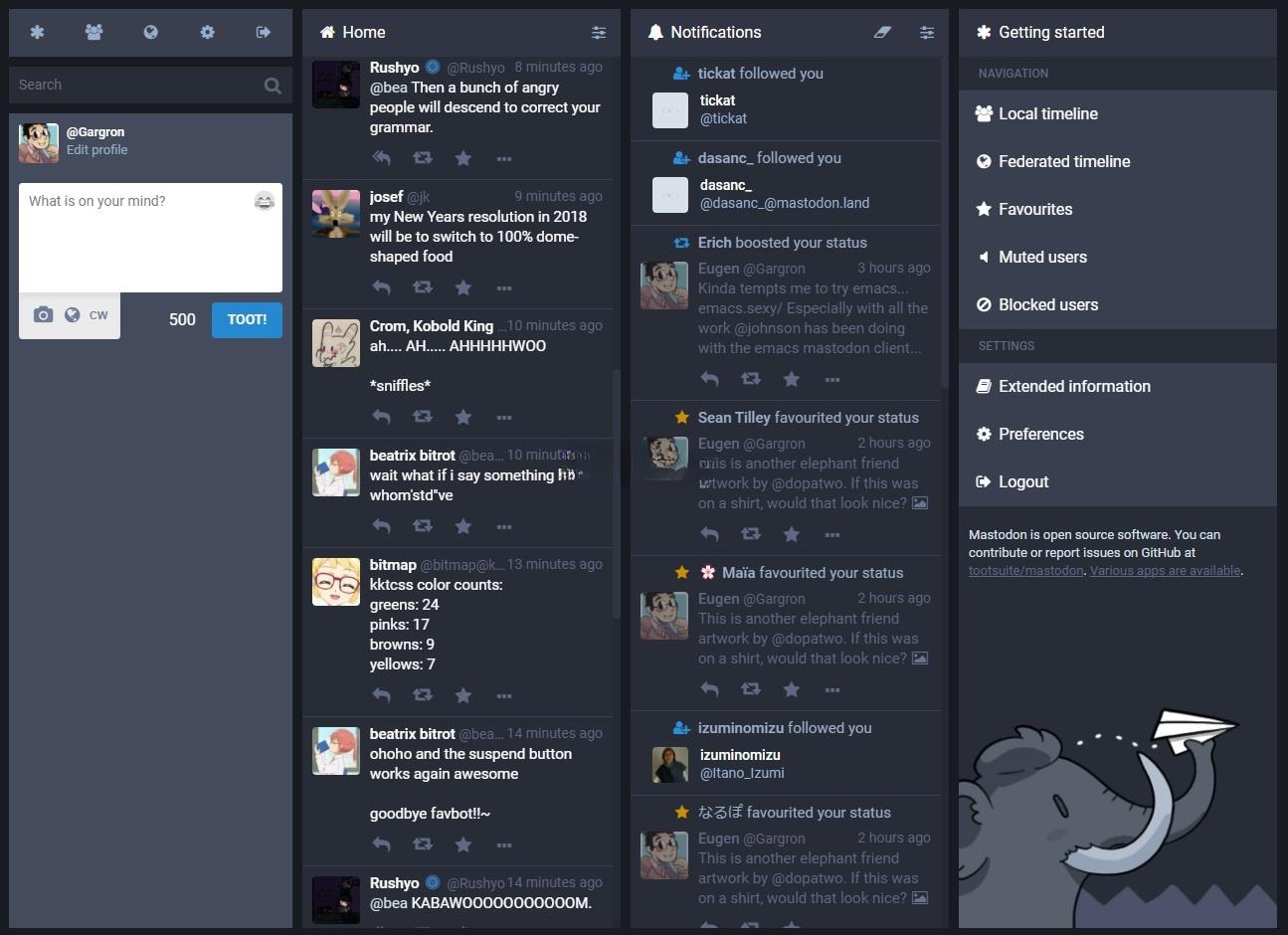 Mastodon开源社交网络服务器软件 Ruby+JavaScript源码