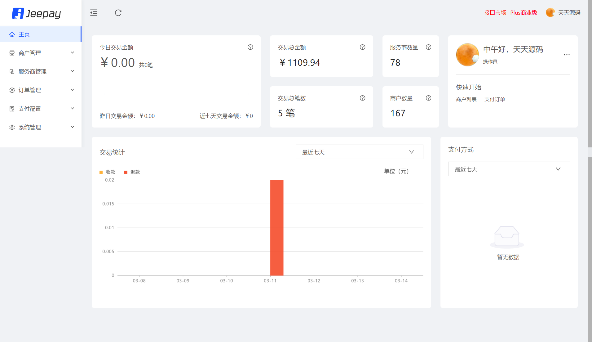 Jeepay开源支付系统 Spring Boot+Vue